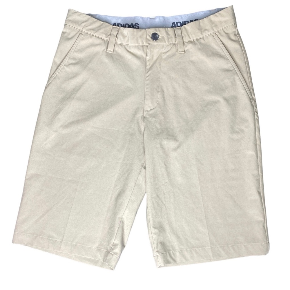 ADIDAS Men’s 30 Beige Hybrid Shorts Belt Loops Zip Up Fly 2 Front Pockets